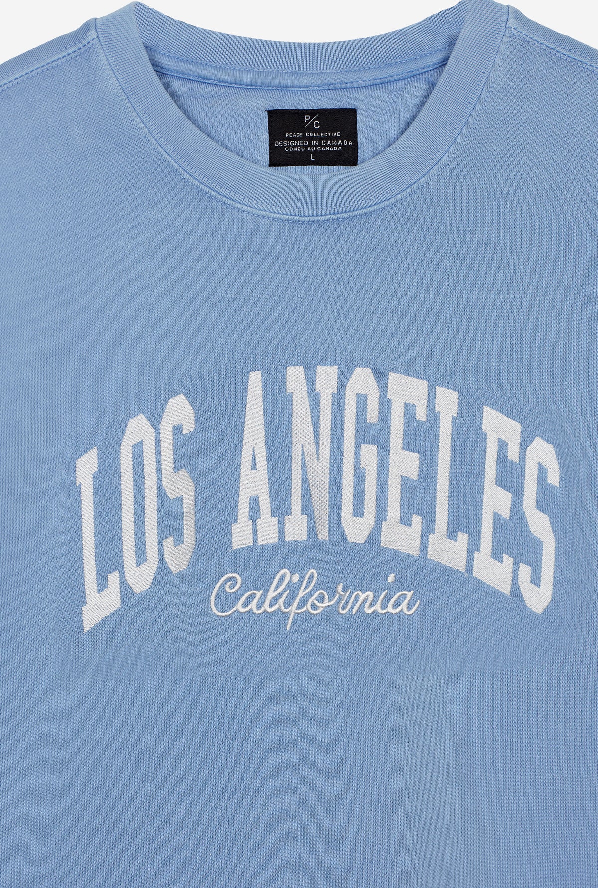 Los Angeles Tourist Pigment Dye Crewneck - Blue