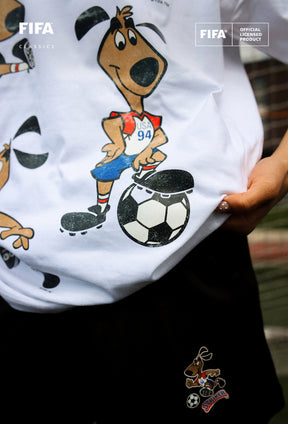 Camiseta de peso pesado mascota de la Copa Mundial de la FIFA™ 1994 USA - Blanca