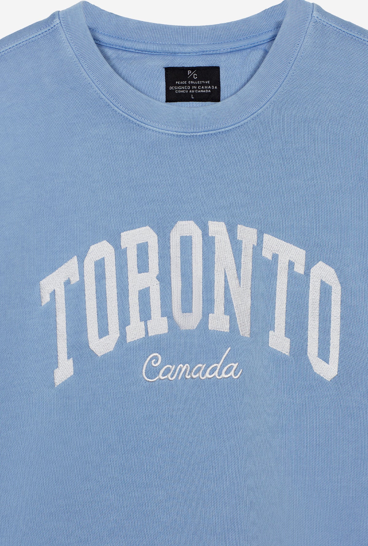Toronto Tourist Pigment Dye Crewneck - Blue