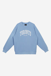 Toronto Tourist Pigment Dye Crewneck - Blue