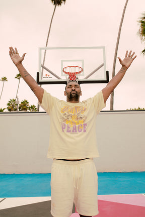 P/C x Metta World Peace Heavyweight Fleece Shorts - Ivory