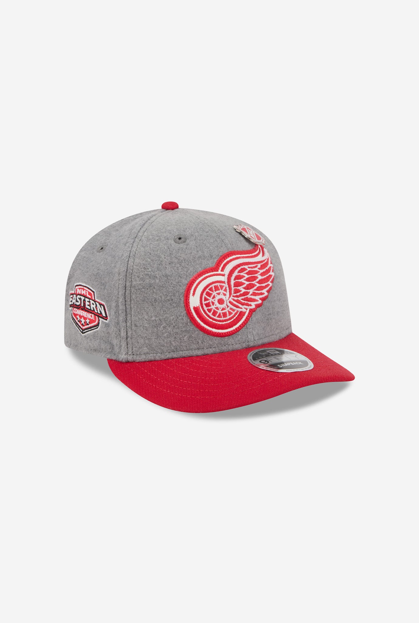 Detroit Red Wings Wool 9FIFTY Snapback - Grey