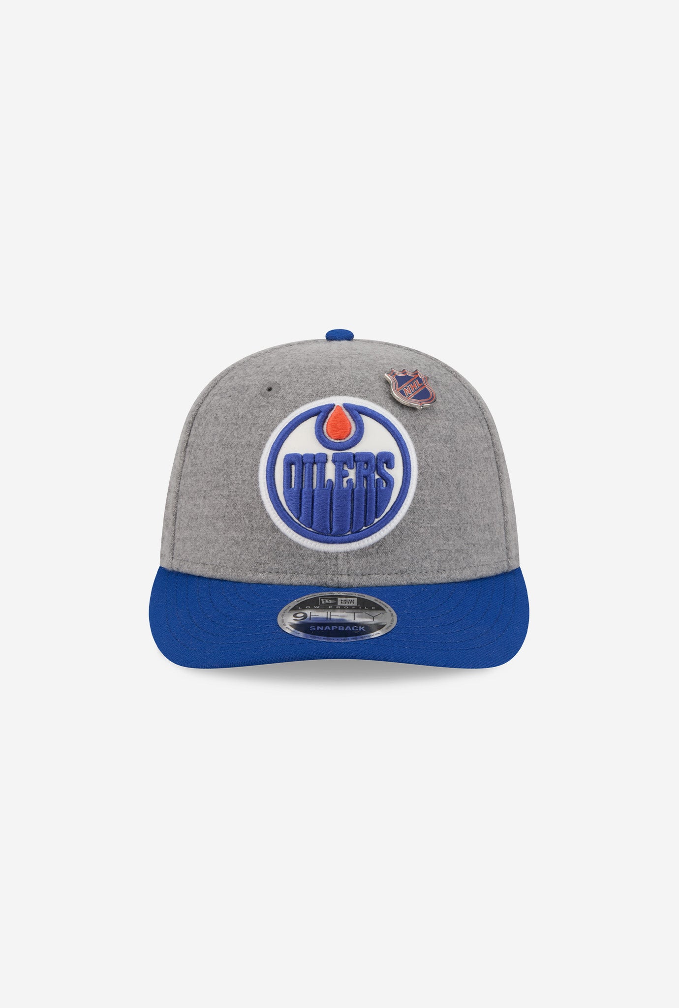 Edmonton Oilers Wool 9FIFTY Snapback - Grey