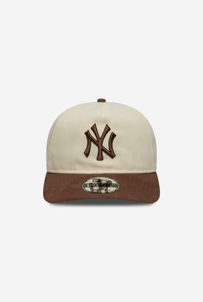 New York Yankees Suede Visor 9FIFTY Strapback - Brown