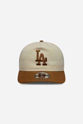 Los Angeles Dodgers Suede Visor 9FIFTY Strapback - Brown