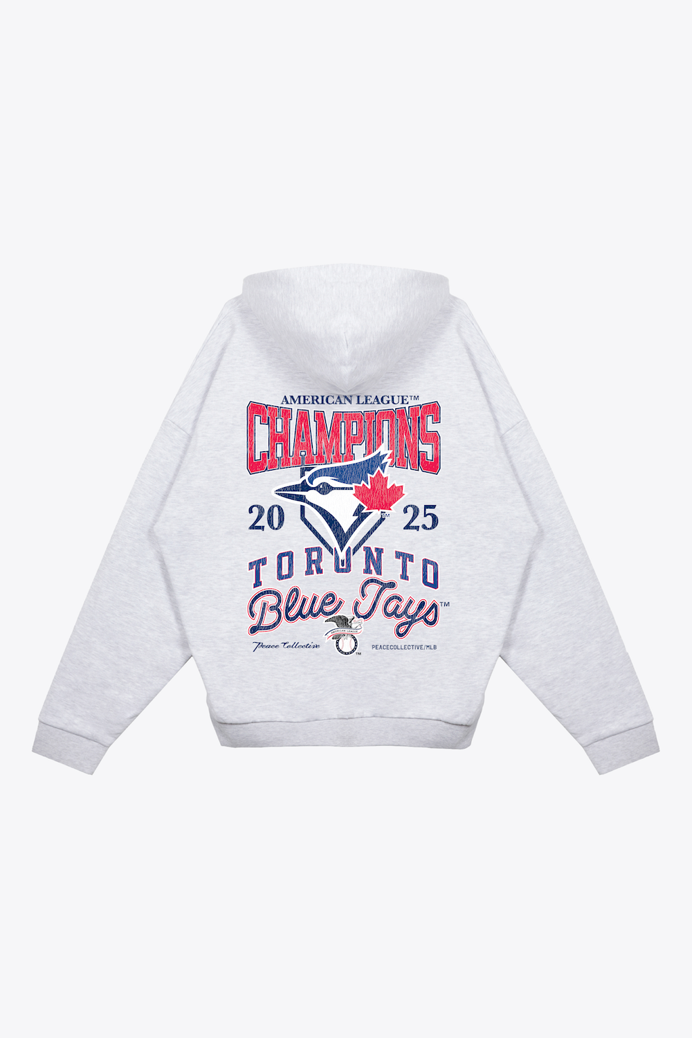 Toronto Blue Jays ALCS 2025 Champions Heavyweight Hoodie - Ash