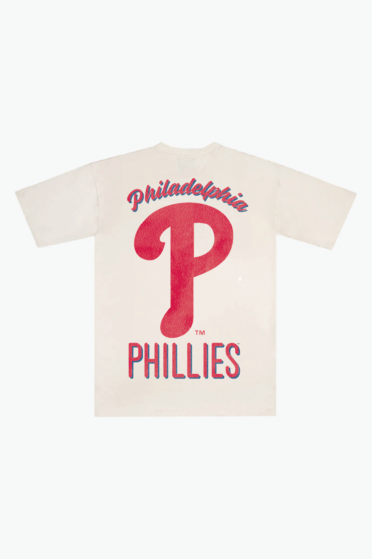 Philadelphia Phillies Team Heavyweight T-Shirt - Ivory