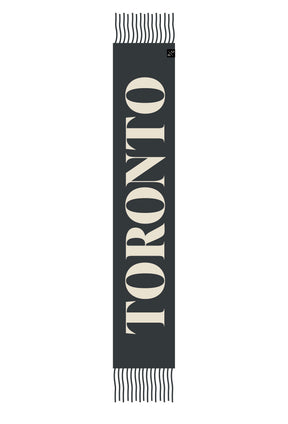 Toronto Wordmark Fransenschal - Waldgrün