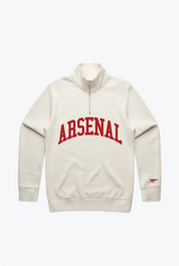 Arsenal FC Quarter Zip - Elfenbein