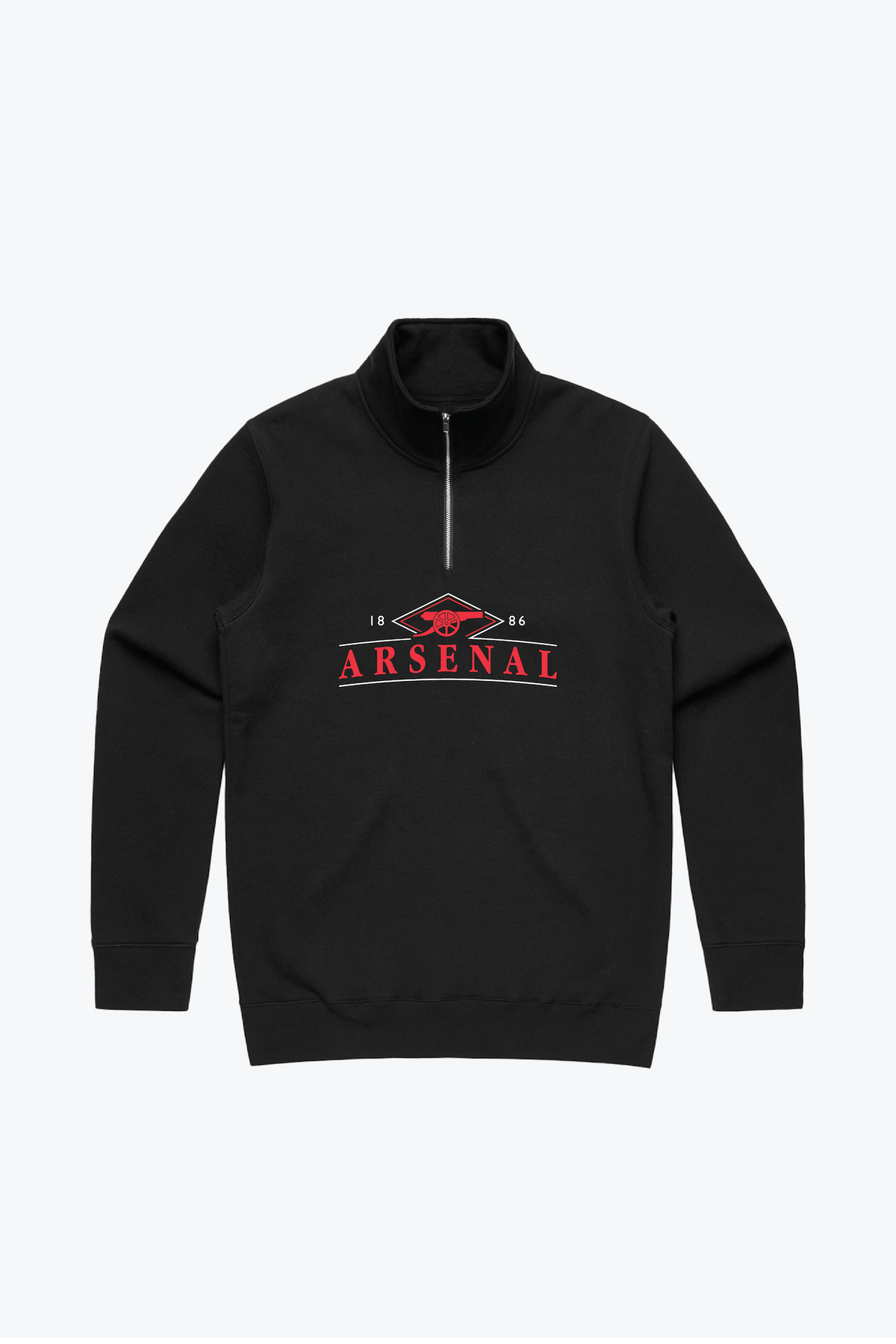 Arsenal FC Viertelreißverschluss - Schwarz