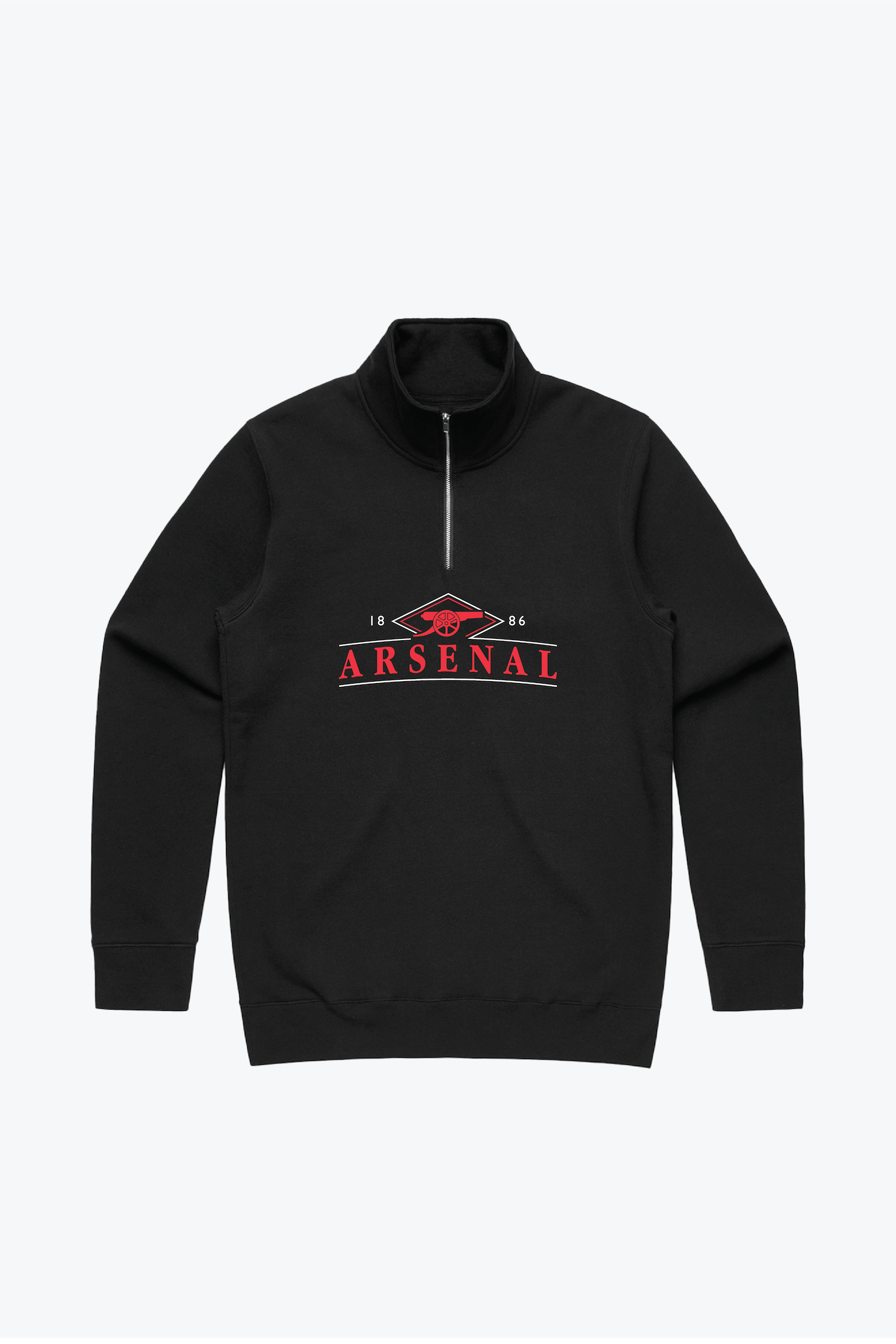 Quarter Zip de Arsenal F.C. - Negro