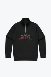 Quarter Zip de Arsenal F.C. - Negro