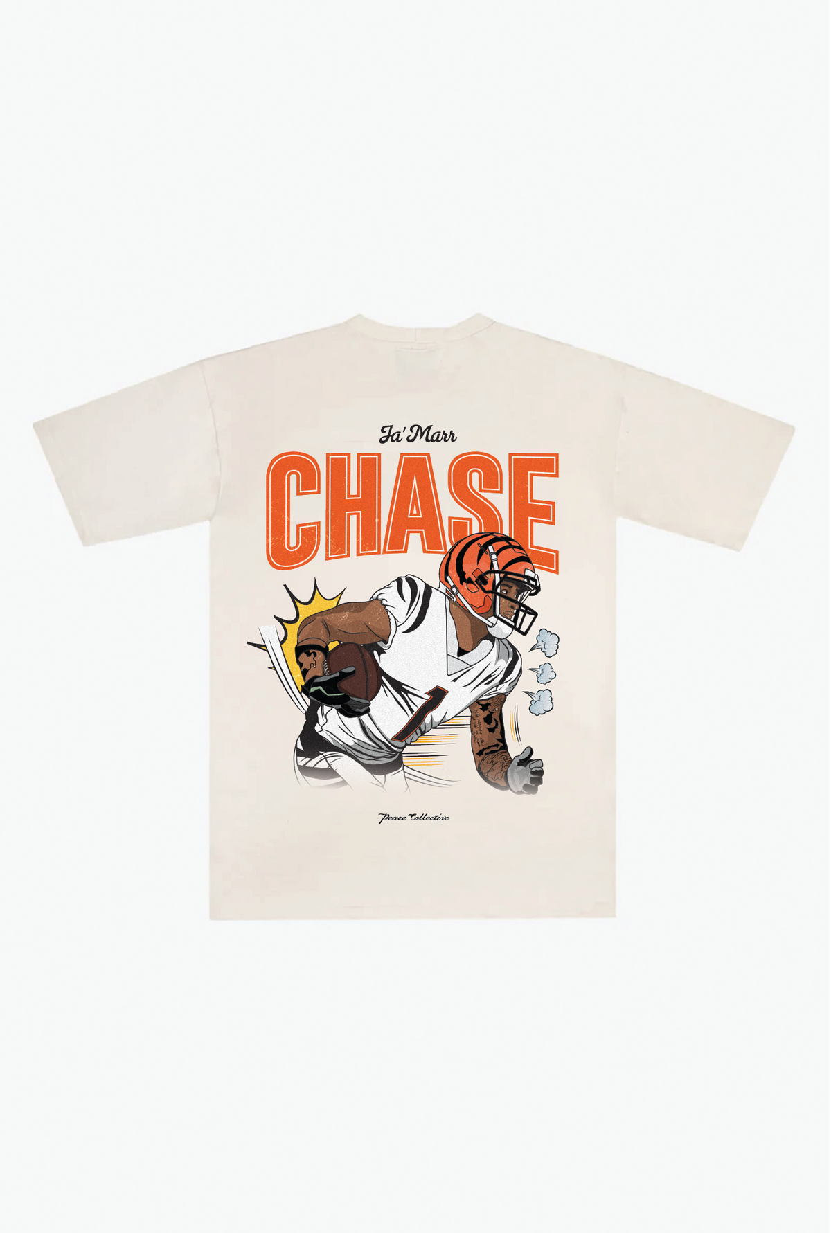 Ja’Marr Chase Heavyweight T-Shirt - Ivory