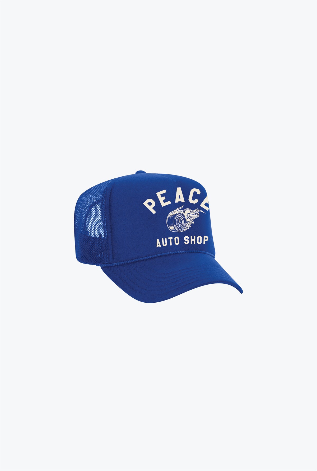Peace Auto Shop Trucker Hat - Royal