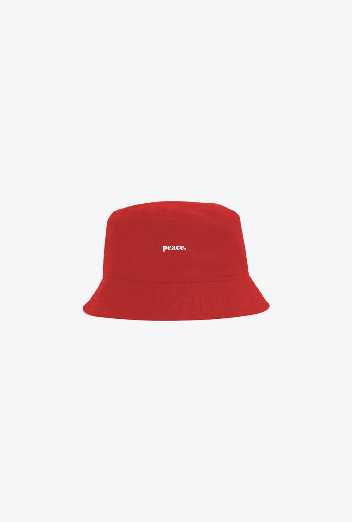 Peace Basics Bucket Hat - Red