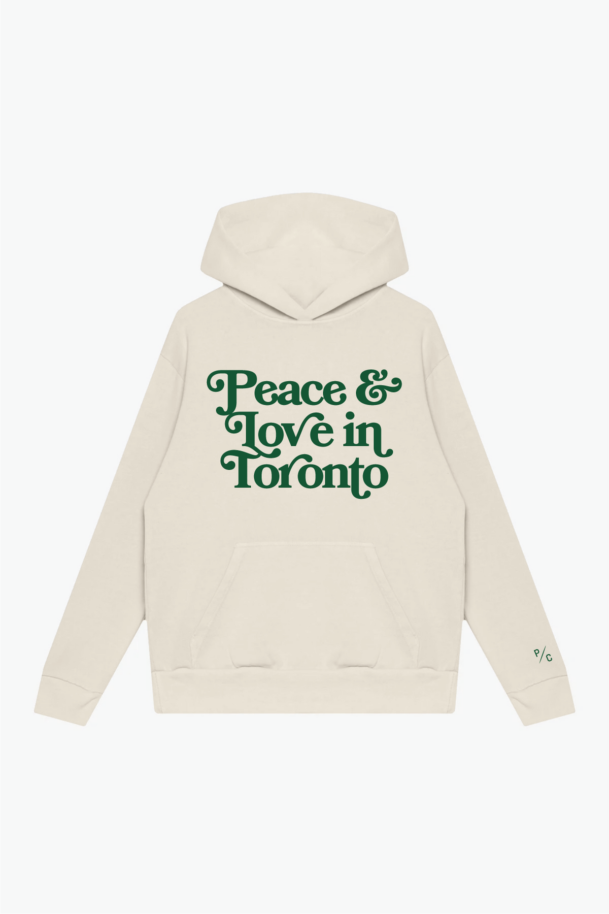 Peace & Love in Toronto Heavyweight Hoodie - Ivory