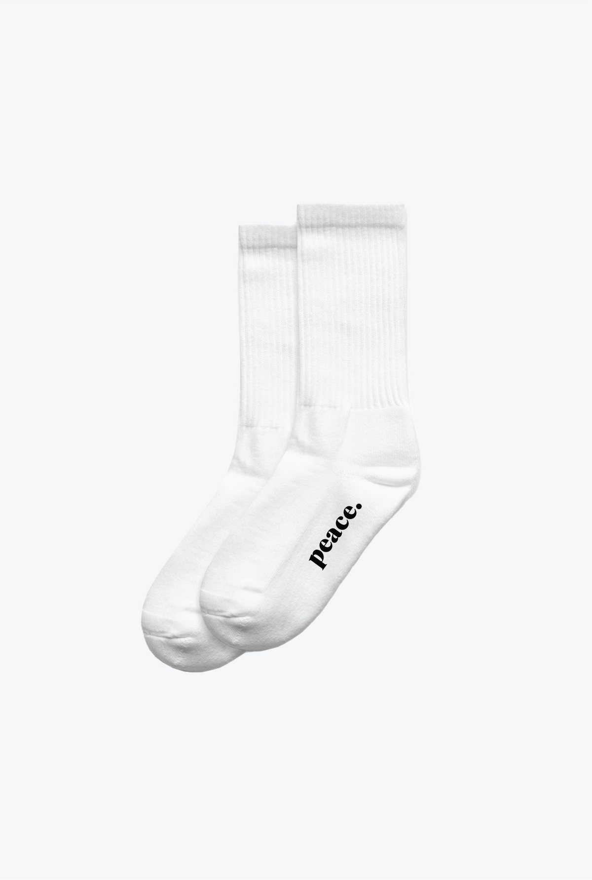Peace Crew Socks - White