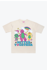 P/C x Barney Better Together Schweres T-Shirt - Elfenbein