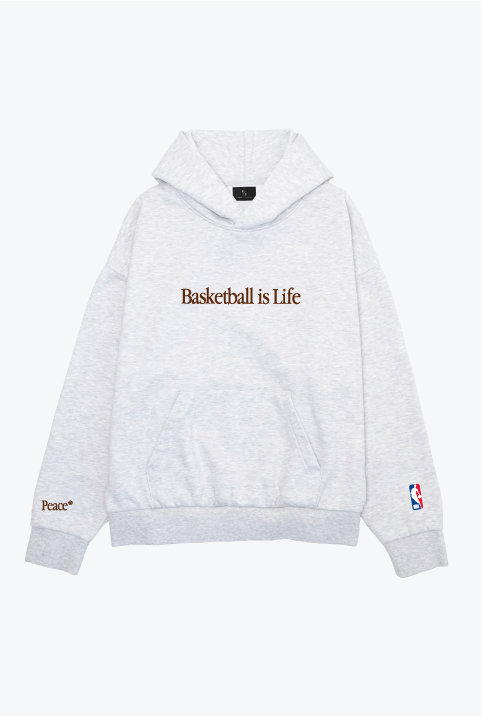 NBA x Shoot For Peace SuperHeavy™️ Hoodie - Ash Grey