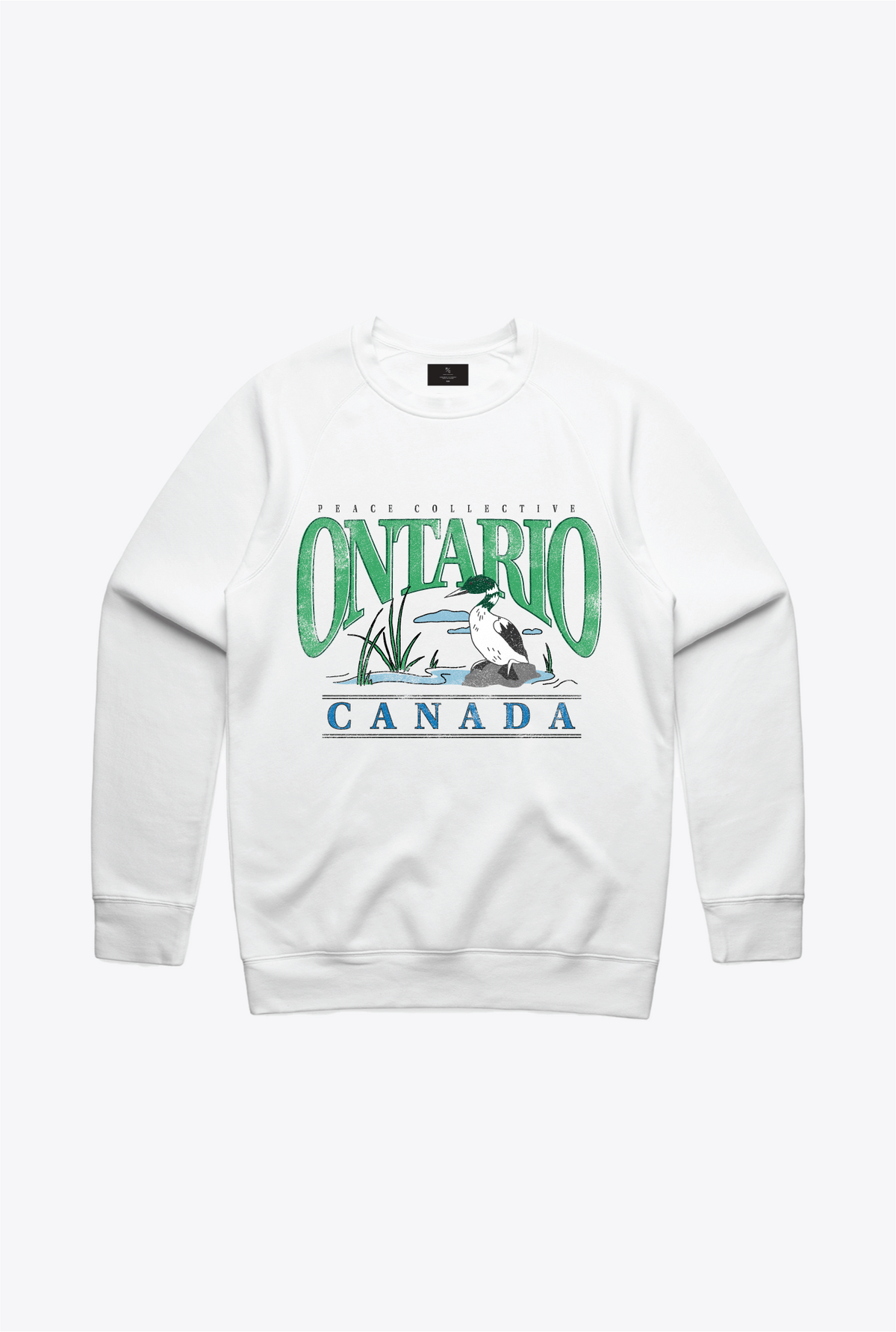 Ontario Loon Vintage Crewneck - White