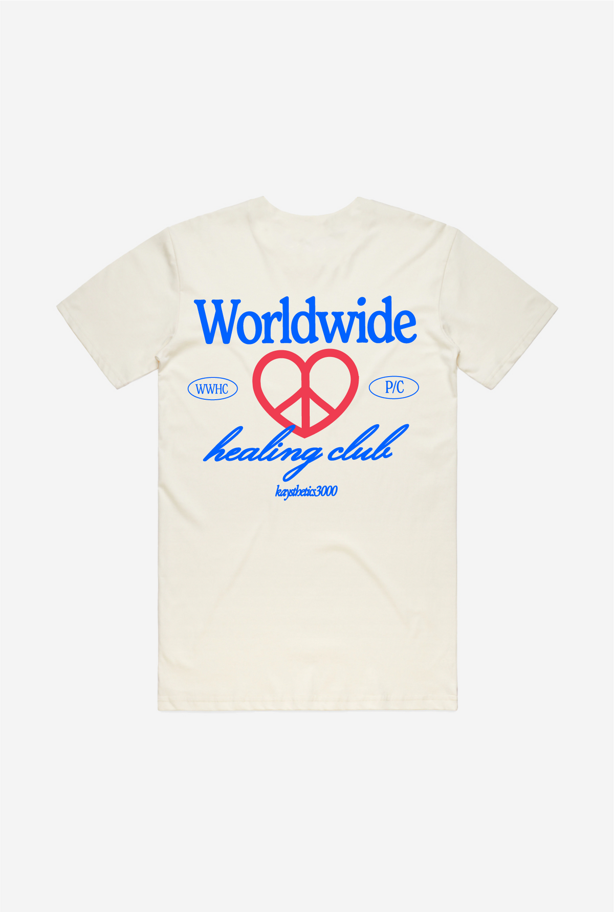 Worldwide Healing Club T-Shirt - Ivory
