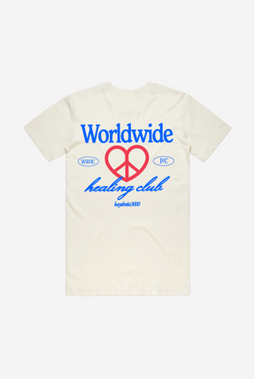 Worldwide Healing Club T-Shirt - Ivory