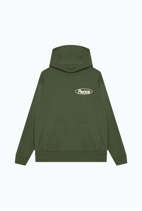 Peace & Love in Toronto Heavyweight Hoodie - Olive