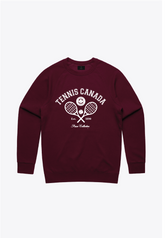 Tennis Canada Tennis Racket Crewneck - Maroon