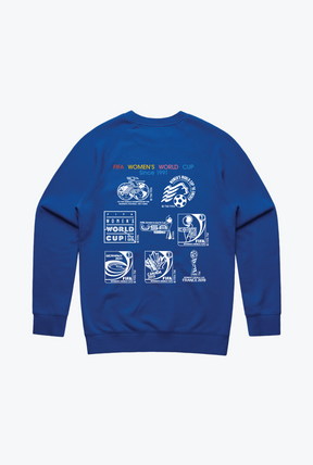 The World is at Her Feet Crewneck - Royal