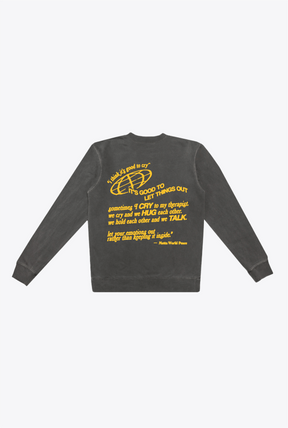 T-shirt ras du cou pigmenté P/C x Metta World Peace - Noir