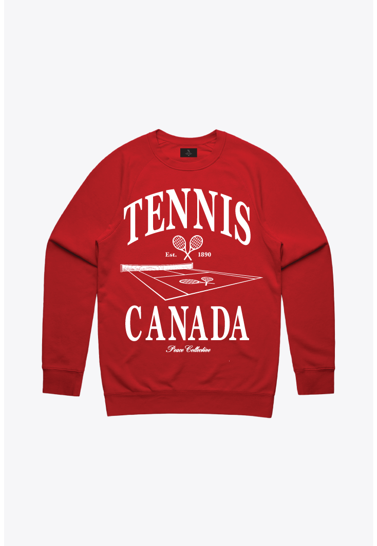 Tennis Canada Tennis Court Crewneck - Red