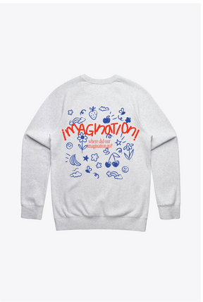 Where Did Our Imagination Go? Crewneck - Ash
