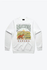 Saskatchewan Vintage Crewneck - White