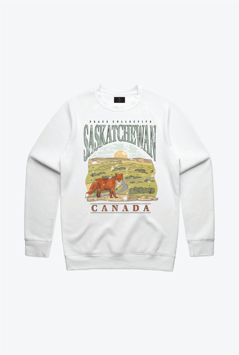 Saskatchewan Vintage Crewneck - White