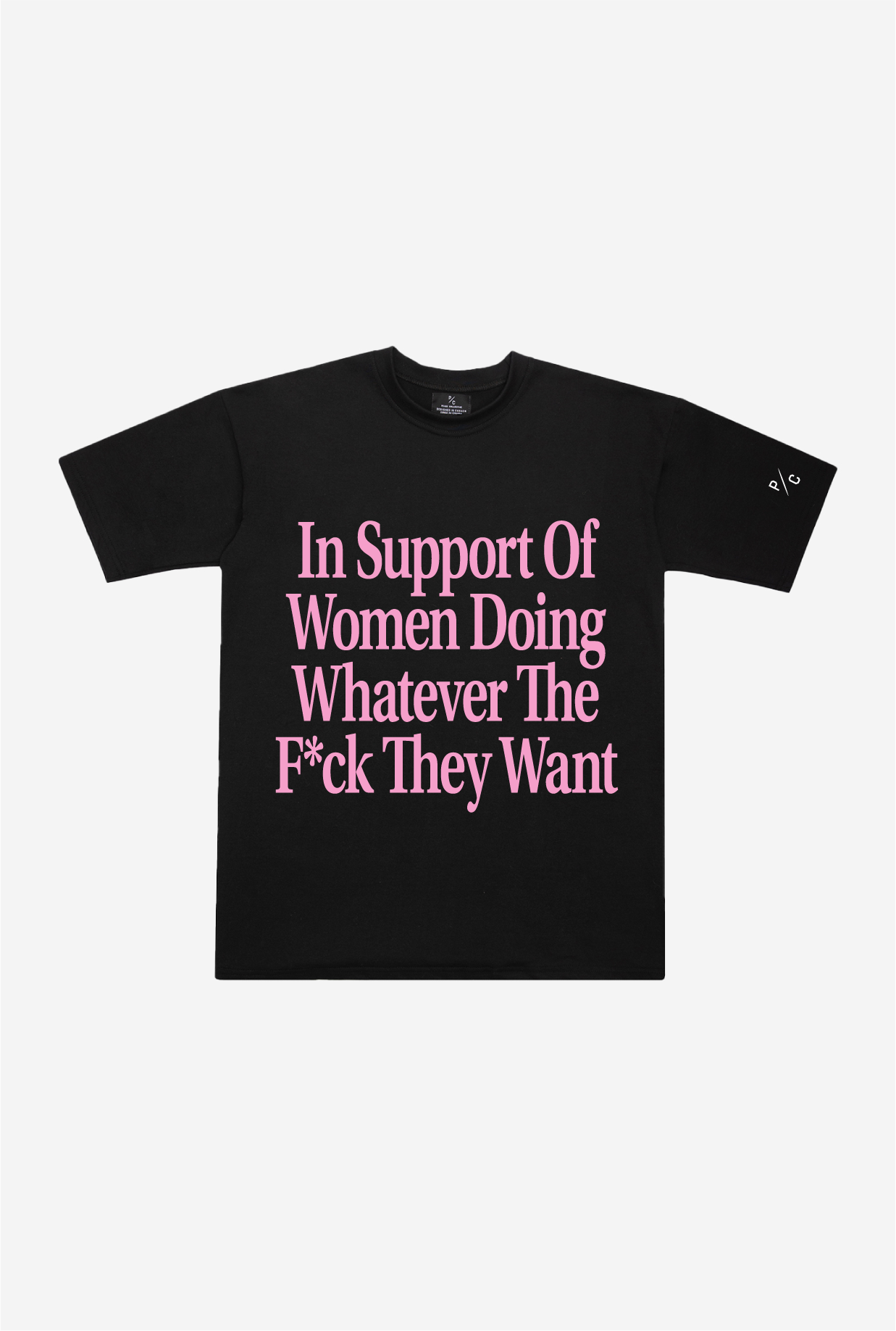 In Support of Women Heavyweight T-Shirt - Black