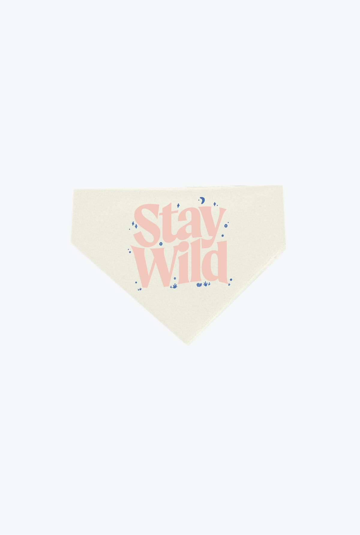 Stay Wild Dog Bandana - Ivory