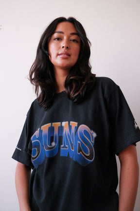 Phoenix Suns Graffiti Pigment Dye Heavyweight T-Shirt - Black