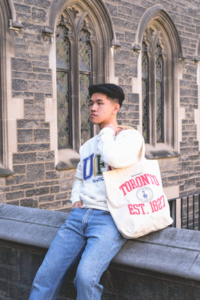 P/C x U Of Toronto Vintage Collegiate Graphic Tote Bag - Ivory