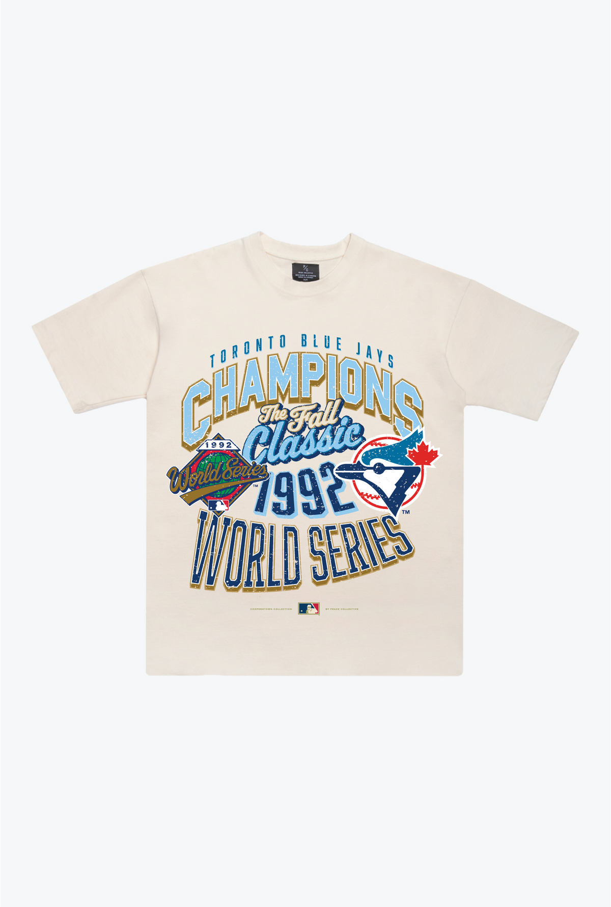 Toronto Blue Jays 1992 World Series Cooperstown Collection Premium T-Shirt - Natural