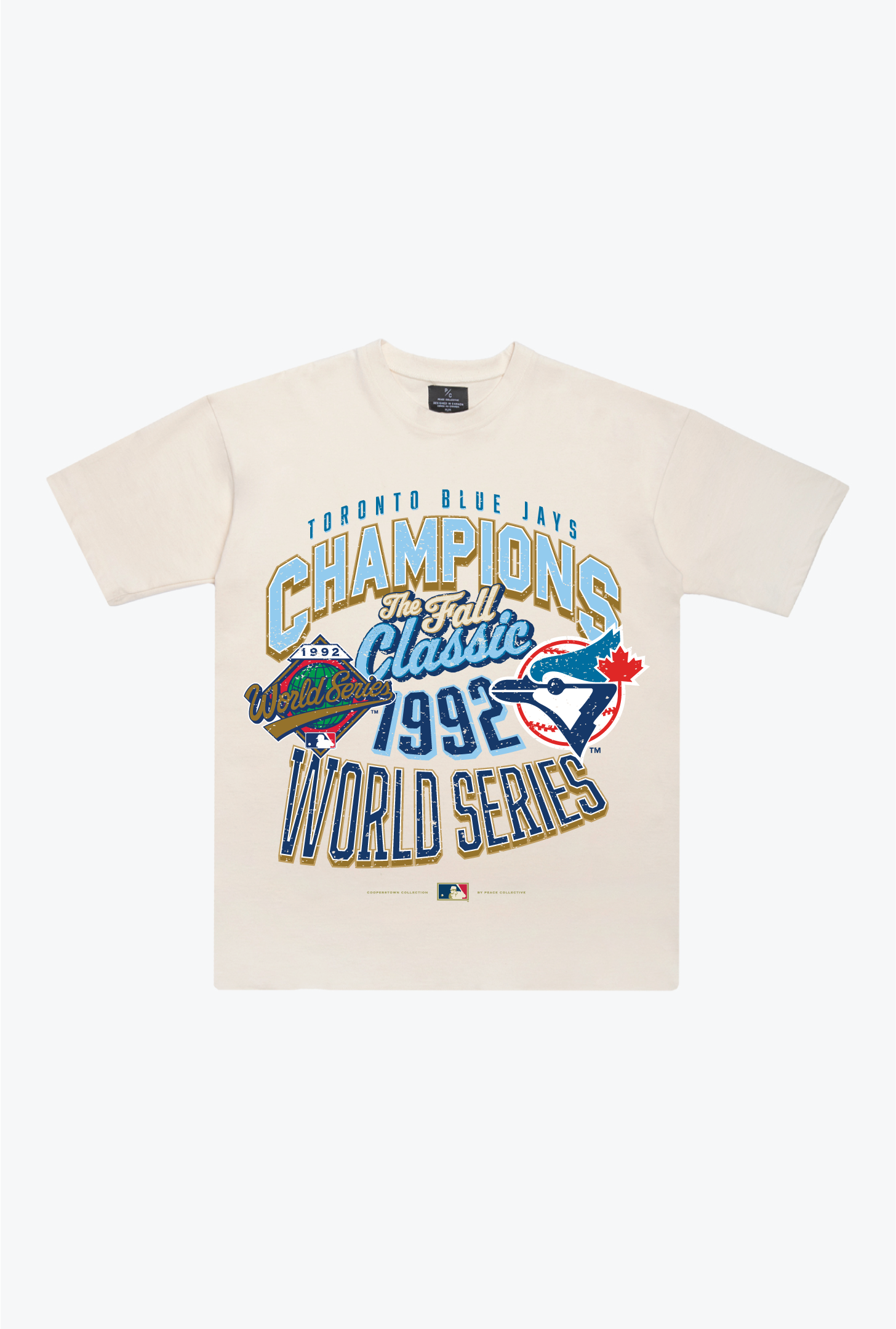 Toronto Blue Jays 1992 World Series Cooperstown Collection Premium T-Shirt - Natural