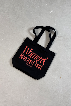 Women Run the Court Tote - Black