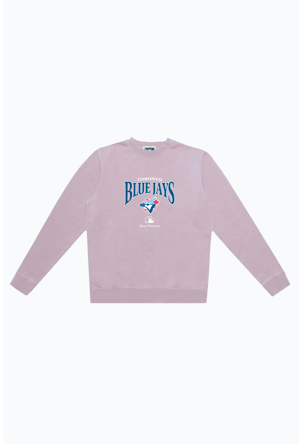 Toronto Blue Jays Vintage Embroidered Crewneck - Silver Pink