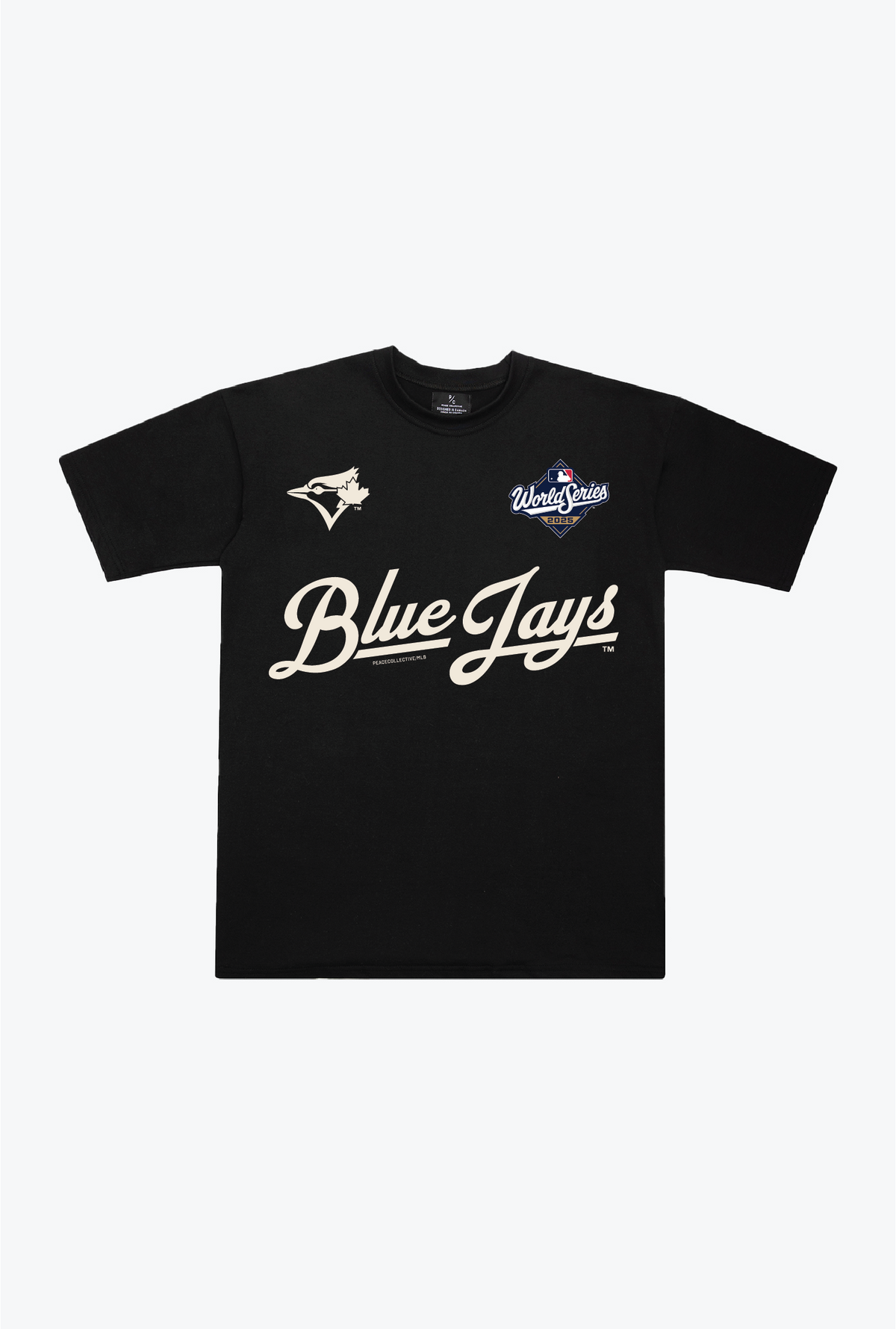 Toronto Blue Jays Script World Series 2025 Heavyweight T-Shirt - Black