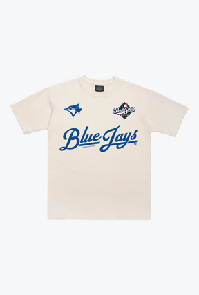 Toronto Blue Jays Script World Series 2025 Heavyweight T-Shirt - Ivory