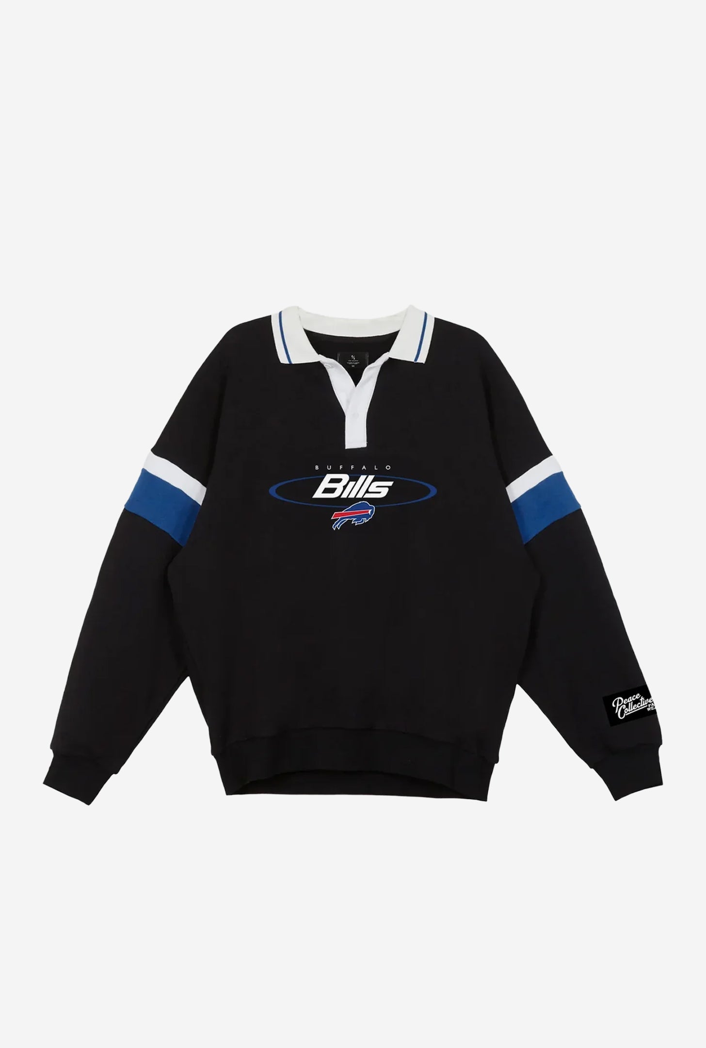 Buffalo Bills Oversized Rugby - Black / Navy