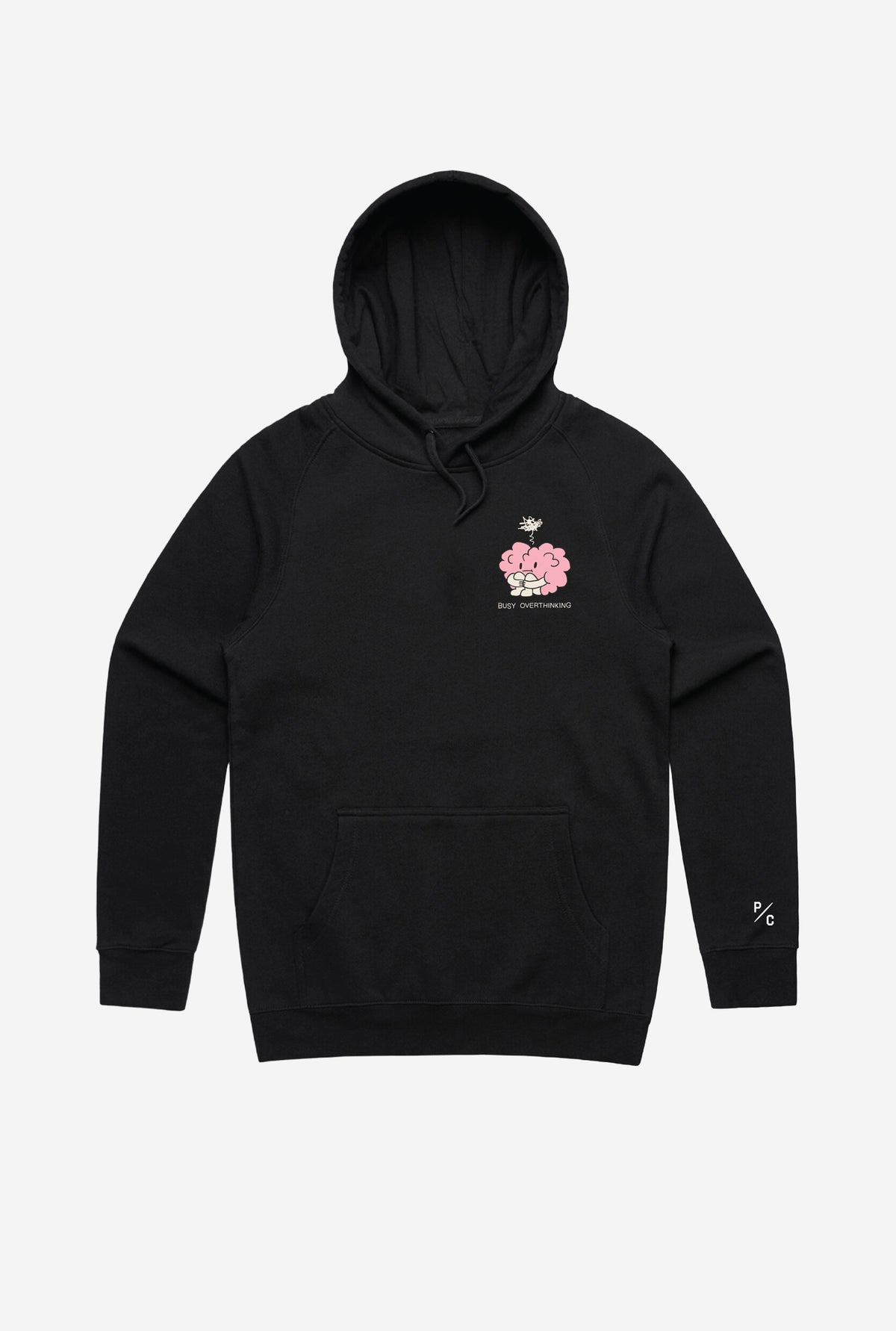 Busy Overthinking Hoodie - Black