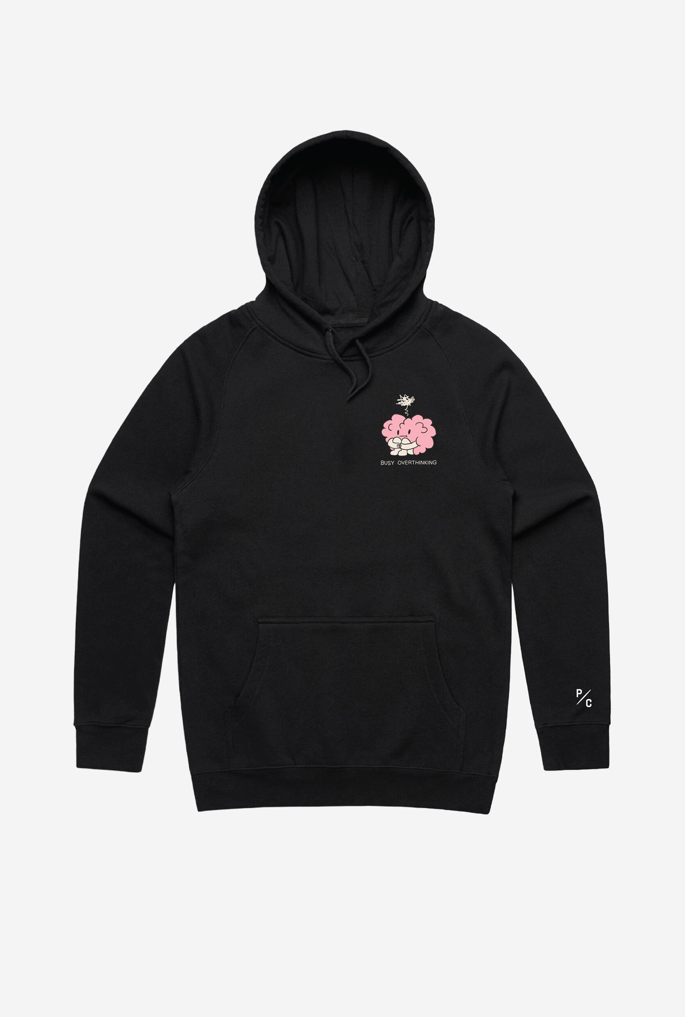 Busy Overthinking Hoodie - Black