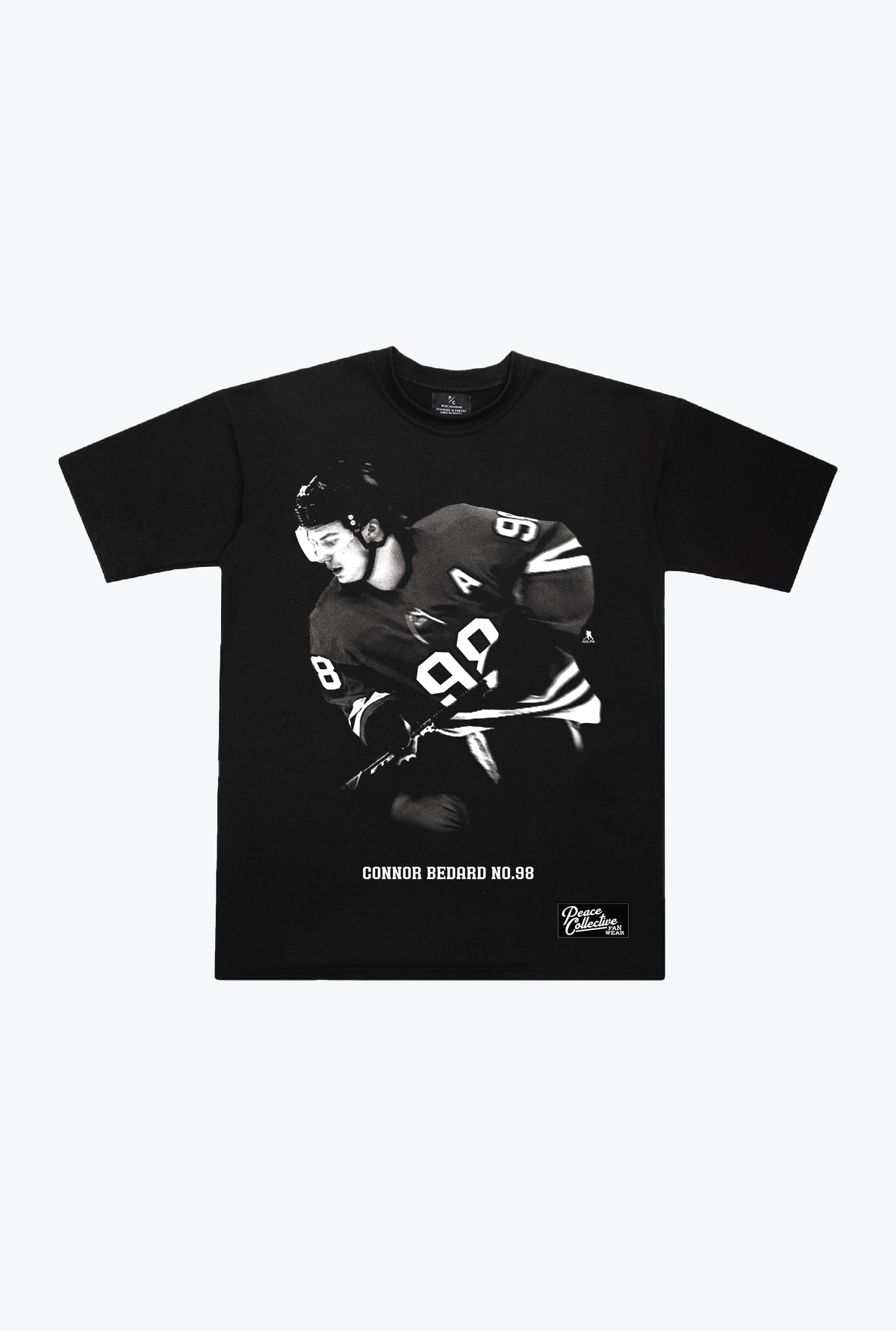 Connor Bedard Memorial Heavyweight T-Shirt - Black