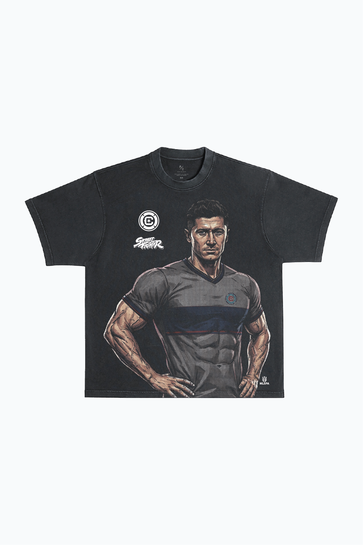 Chicago Fire FC x Street Fighter Robert Lewandowski Premium T-Shirt - Black