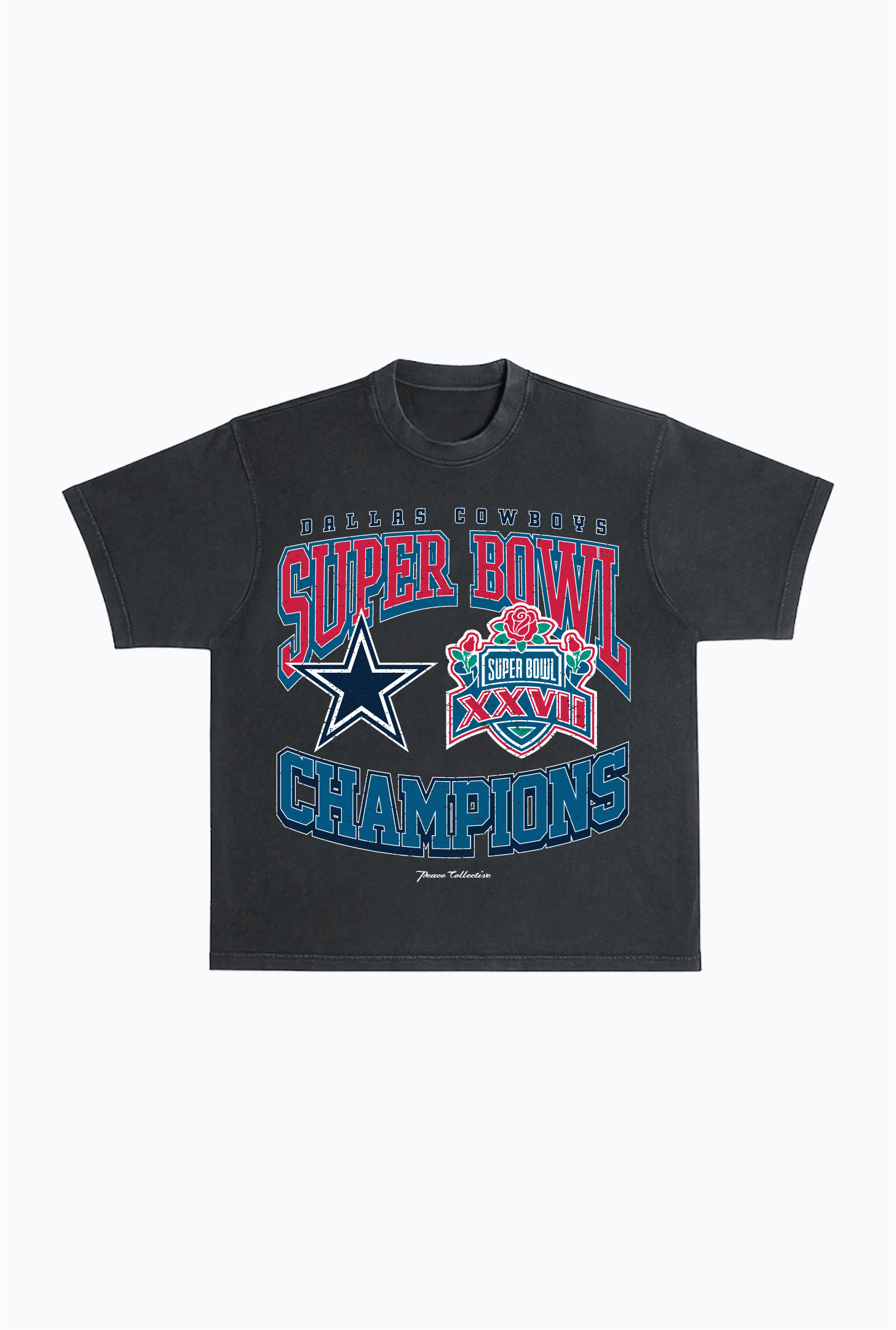 Dallas Cowboys Vintage Super Bowl '93 Heavyweight Pigment Dye T-Shirt